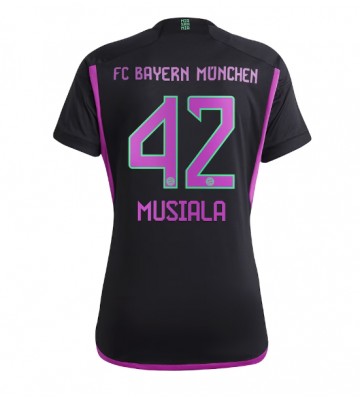 Lacne Ženy Futbalové dres Bayern Munich Jamal Musiala #42 2023-24 Krátky Rukáv - Preč